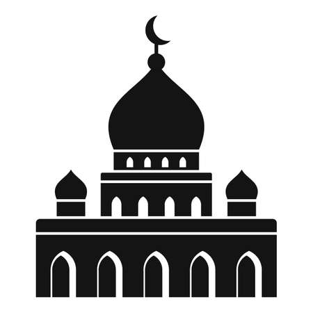 Islam mosque icon, simple styleの写真素材