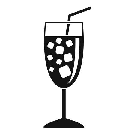 Cocktail icon, simple styleの写真素材
