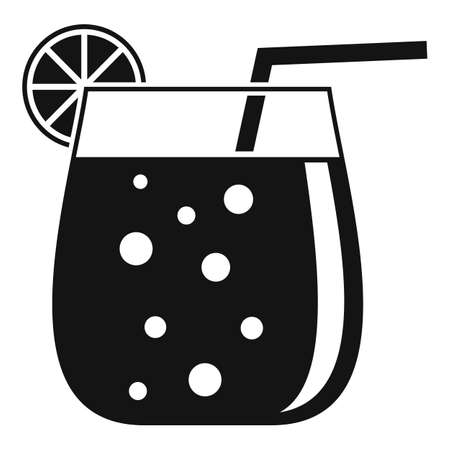 Cocktail glass icon, simple styleの写真素材