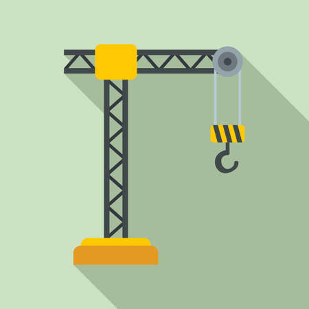 Building crane icon, flat styleの写真素材