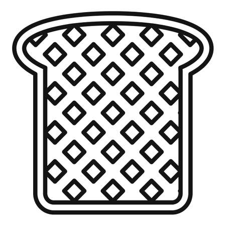 Sandwich toast icon, outline styleの写真素材