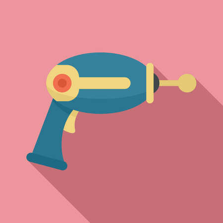 Toy blaster icon, flat styleの写真素材