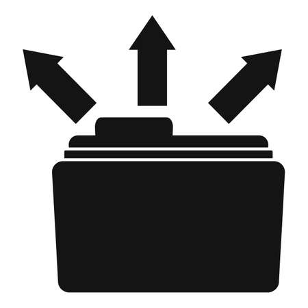 Folder share icon, simple styleの写真素材