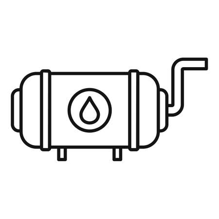 Full milk tank icon, outline styleの写真素材