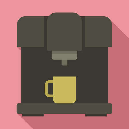 Barista coffee machine icon, flat styleの写真素材