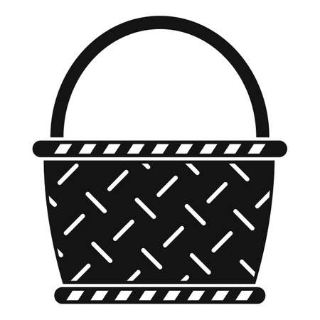 Wicker icon, simple styleの写真素材