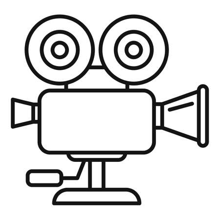 Video camera icon, outline styleの写真素材