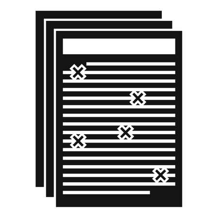 Business editor icon, simple styleの写真素材