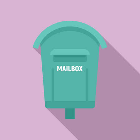House mailbox icon, flat styleの写真素材