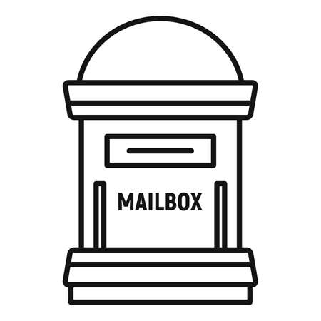 Office mailbox icon, outline styleの写真素材
