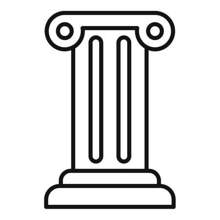 Justice column icon, outline styleの写真素材