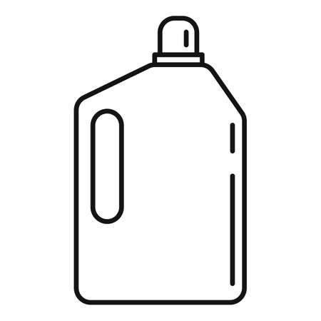 Bleach bottle icon, outline styleの写真素材