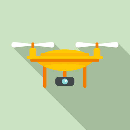 Agricultural drone icon, flat styleの写真素材