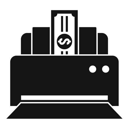 Money wash printer icon, simple styleの写真素材