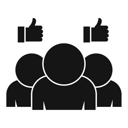 Group engaging content icon, simple styleの写真素材