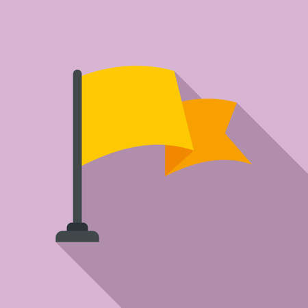 Video game flag icon, flat styleの写真素材