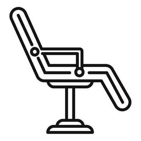 Piercing salon chair icon, outline styleの写真素材