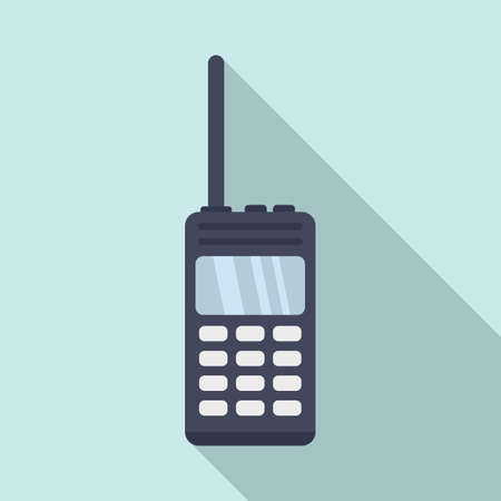 Walkie talkie icon, flat styleの写真素材