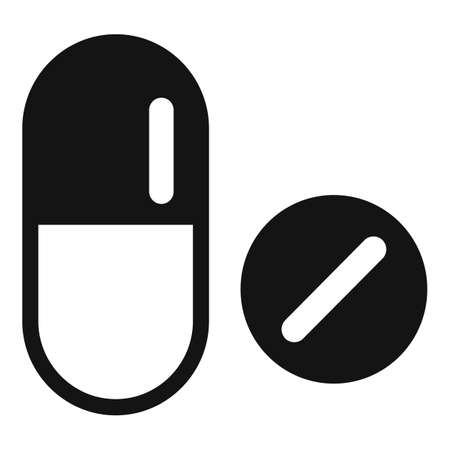 Clinic capsule pill icon, simple styleの写真素材