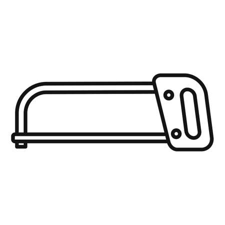 Hand metal saw icon, outline styleの写真素材