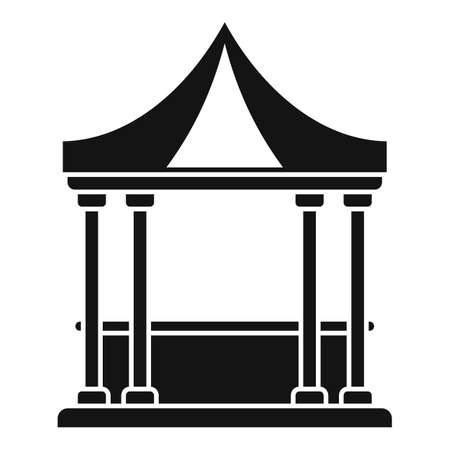 Patio gazebo icon, simple styleの写真素材