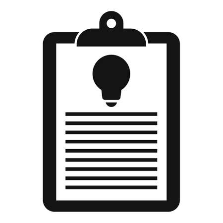 Innovation clipboard icon, simple styleの写真素材