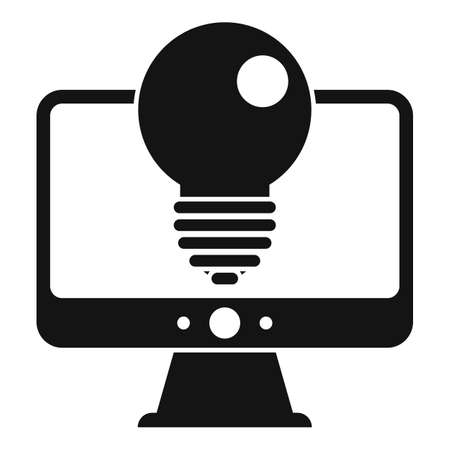 New pc innovation icon, simple styleの写真素材