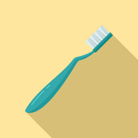 Survival toothbrush icon, flat styleの写真素材