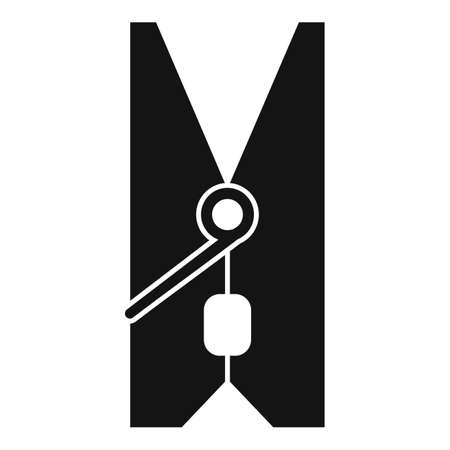 Rope clothes pin icon, simple styleの写真素材