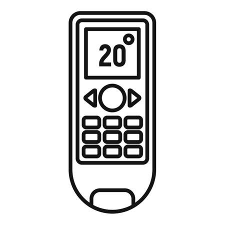 Conditioner remote control icon, outline styleの写真素材