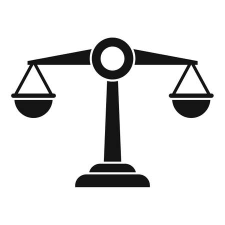 Balance mission icon, simple styleの写真素材