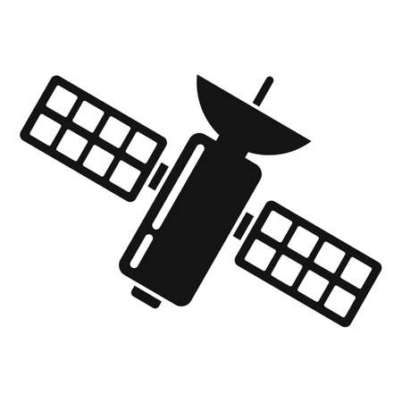 Discovery satellite icon isolated on whiteの写真素材