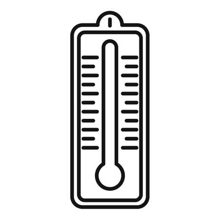 Sauna wood thermometer icon, outline styleの写真素材