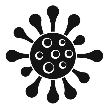 Measles virus icon, simple styleのイラスト素材