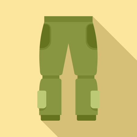 Fisherman pants icon, flat styleの写真素材