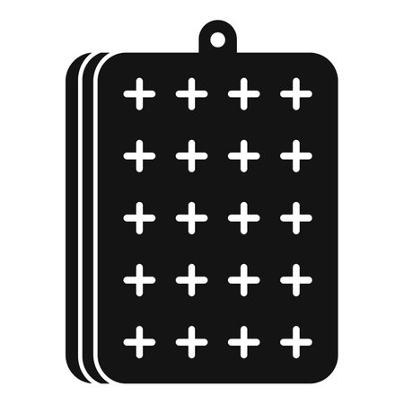 Bed inflatable mattress icon, simple styleのイラスト素材