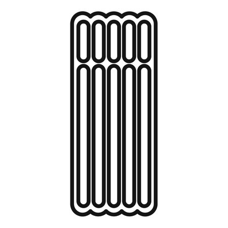 Kids inflatable mattress icon, outline styleのイラスト素材