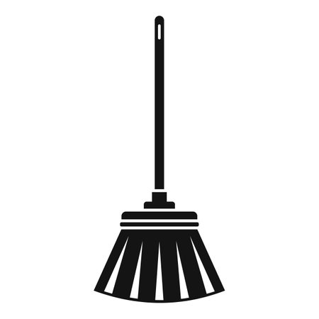 Cleaning brush mop icon, simple styleのイラスト素材