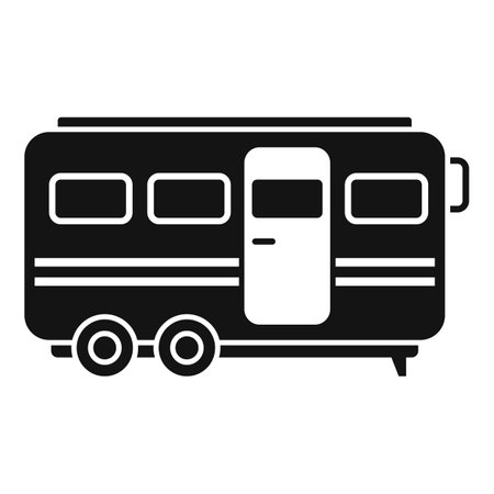 Stage director trailer icon, simple styleのイラスト素材