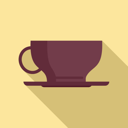 Sweden coffee cup icon, flat styleのイラスト素材