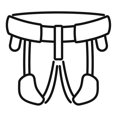 Industrial climber belt icon, outline styleのイラスト素材