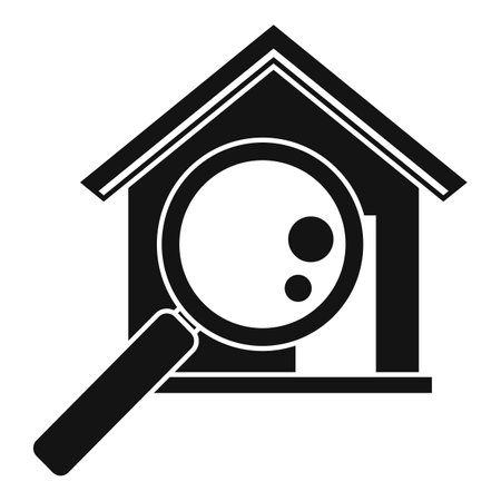 search house icon, simple styleのイラスト素材