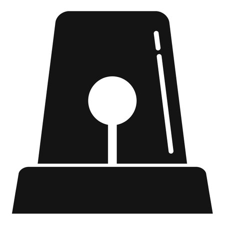 Police flash light icon, simple styleのイラスト素材