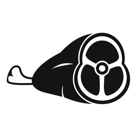 Pork meat icon, simple styleのイラスト素材