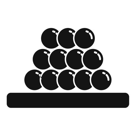 Fresh fish caviar icon, simple styleのイラスト素材