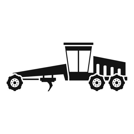 Grader machine icon, simple styleのイラスト素材