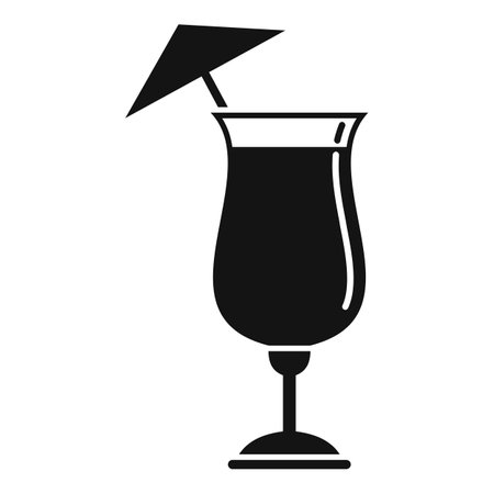 Bar cocktail icon, simple styleのイラスト素材