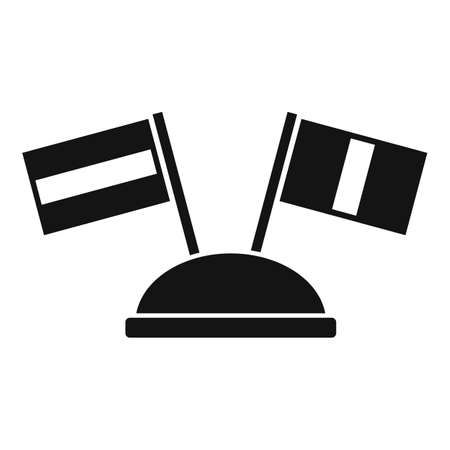Conference translator icon, simple styleのイラスト素材