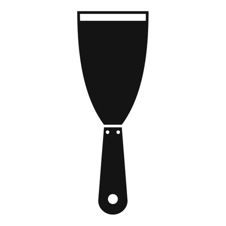 Putty knife builder icon, simple styleのイラスト素材