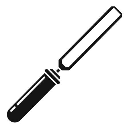 Chisel tool icon, simple styleのイラスト素材